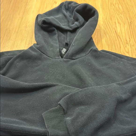 SET of Skims Cotton Fleece Classic Hoodie and Sweats Onyx - Picture 7 of 13